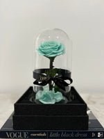 Tiffany Blue Medium Everlasting Rose Dome