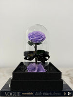 Purple Medium Everlasting Rose Dome