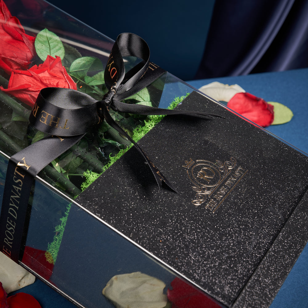 12 Long Stem Everlasting Rose Gift Box