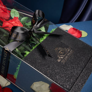 12 Long Stem Everlasting Rose Gift Box